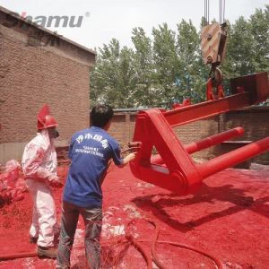 Īpašs poliurīnvielas materiāls mīnu konveijera lentu remontam