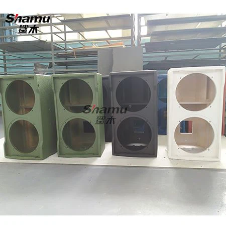 Krāsains poliurea pārklājums skaļruņu skapim